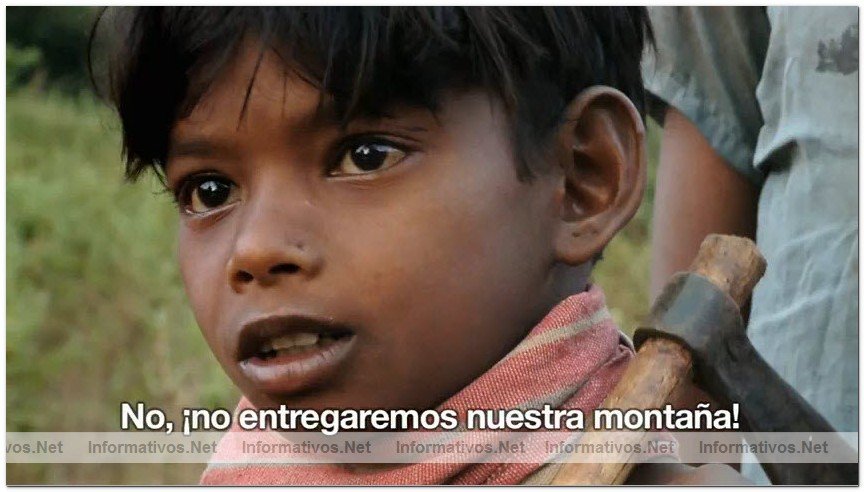 Captura del vdeo documental de Survival sobre los Dongria kondh: uno de los pueblos indgenas ms remotos de la India en lucha por evitar que su montaa sagrada sea convertida en una mina descubierta propiedad de Vedanta.