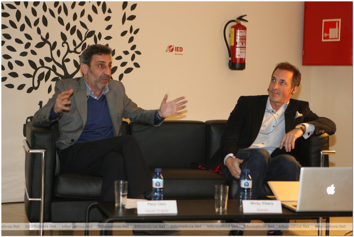 BCN15MAR010.- RSVP: cuatro lderes de las RRPP debaten por primera vez sobre las nuevas reglas del juego en el IED BCN.  Paco Caro, Equipo Singular; Micki Ribera, Globally.es