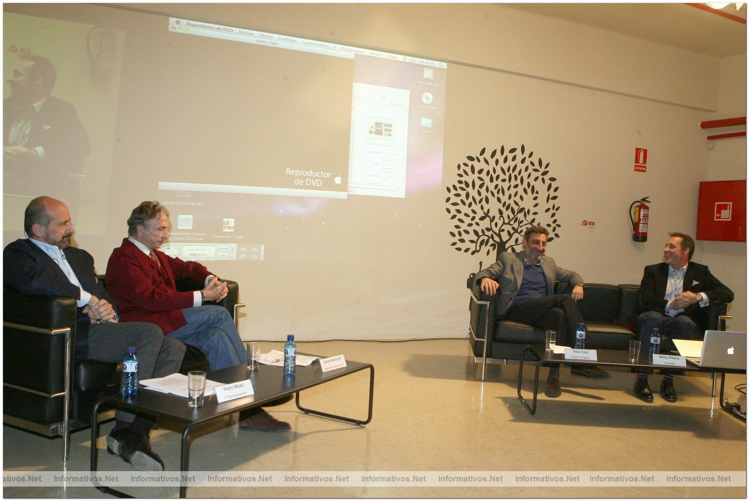 BCN15MAR010.- RSVP: cuatro lderes de las RRPP debaten por primera vez sobre las nuevas reglas del juego en el IED BCN. Paolo Miceli, IT Comunicacin; Carlos Martorell, Martorell Consulting; Paco Caro, Equipo Singular; y Micki Ribera, Globally.es