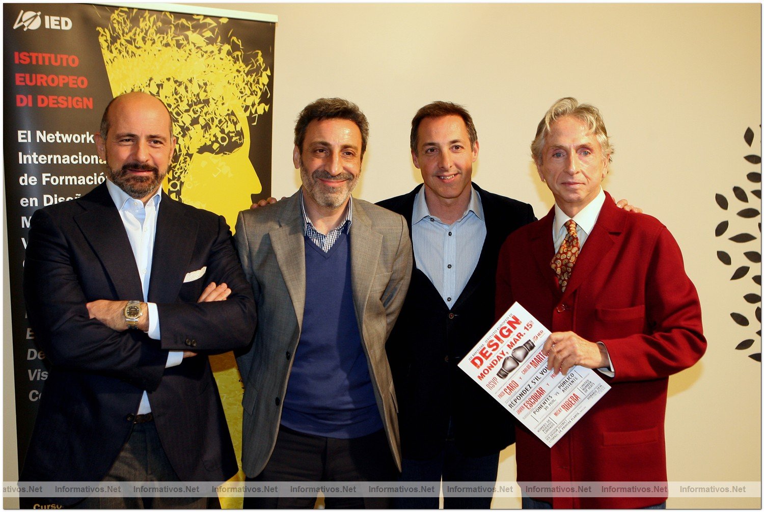BCN15MAR010.- RSVP: cuatro lderes de las RRPP debaten por primera vez sobre las nuevas reglas del juego en el IED BCN. Paolo Miceli, IT Comunicacin; Paco Caro, Equipo Singular; Micki Ribera, Globally.es; y Carlos Martorell, Martorell Consulting