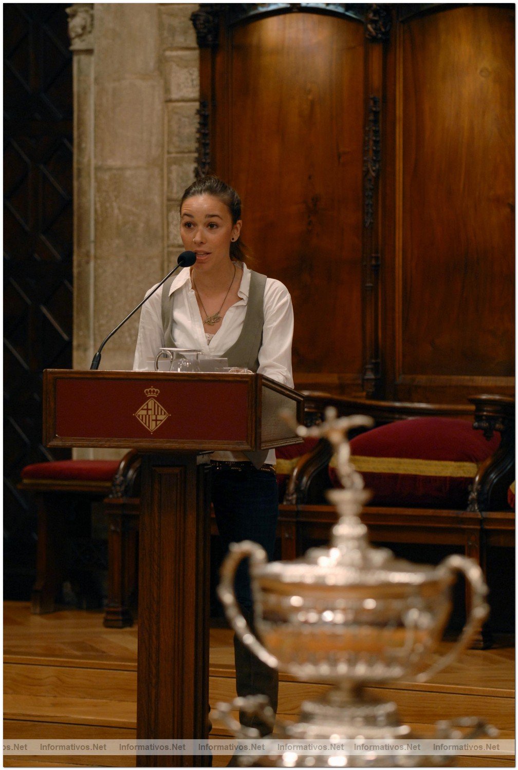 Presentacin del Barcelona Open BancoSabadell 58 Trofeo Conde de God: La cantante Beth acto como presentadora del acto
