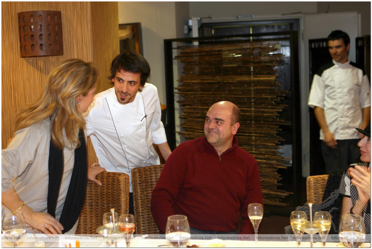 Andrés Vidal, con su esposa María José, el pasado mes de Marzo 2010 en el hotel La Pleta de Baqueira Beret donde su hijo participó como cocinero en un menú degustación.