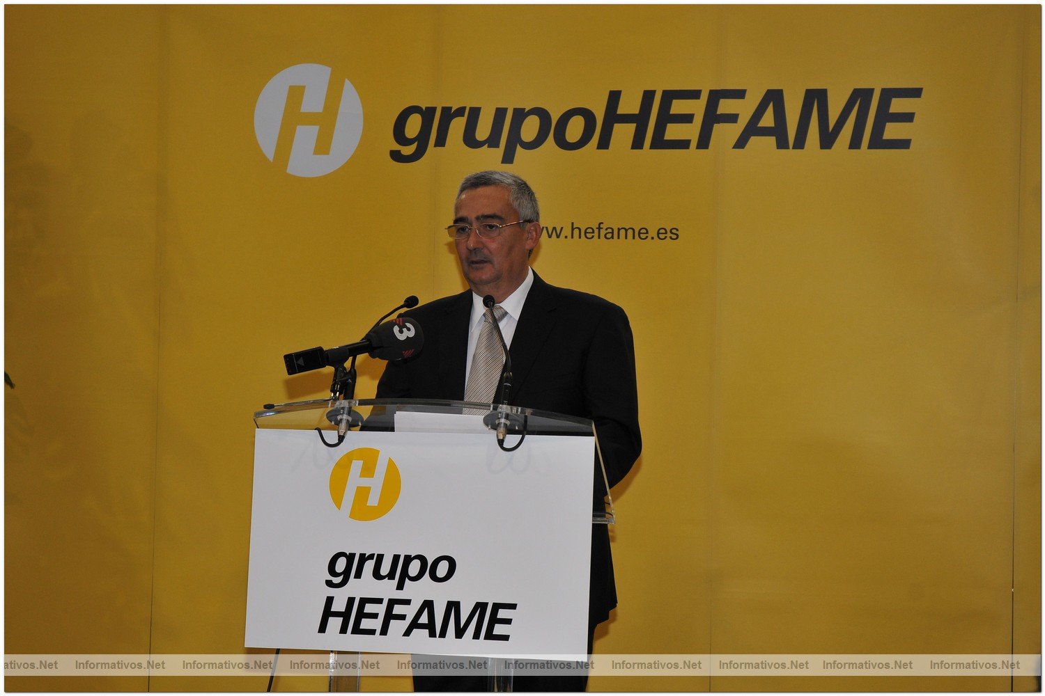 Antonio Abril, Presidente de Grupo Hefame, en la presentacin de las nuevas instalaciones en Barcelona