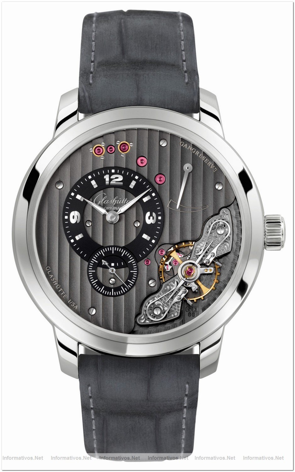 PanoInverse XL de Glashtte Original, deonde queda al descubiertro su interior como signo de carcter