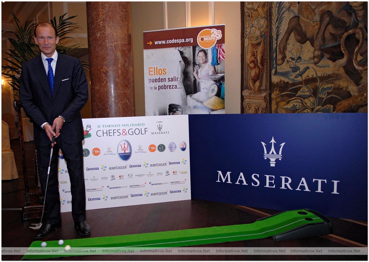 Presentacin del II Torneo Solidario Chefs & Golf Copa Maserati: Kyril Saxe-Coburg, Patrono de la Fundacin CODESPA