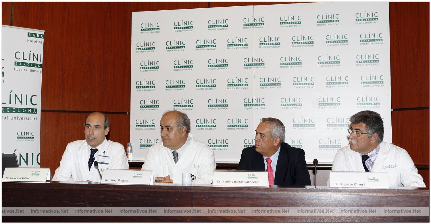 BCN08MAY010.- Ha sido el equipo del prestigioso cirujano torcico, Laureano Molins Lpez Rod, el que ha realizado la intervencin quirrgica. S.M el Rey Don Juan Carlos de Borbn ha sido operado en el Hospital Clinic de Barcelona con el objetivo de extirpar un ndulo de 19x12mm situado en la regin apical del lbulo superior del pulmn derecho. No es maligno.