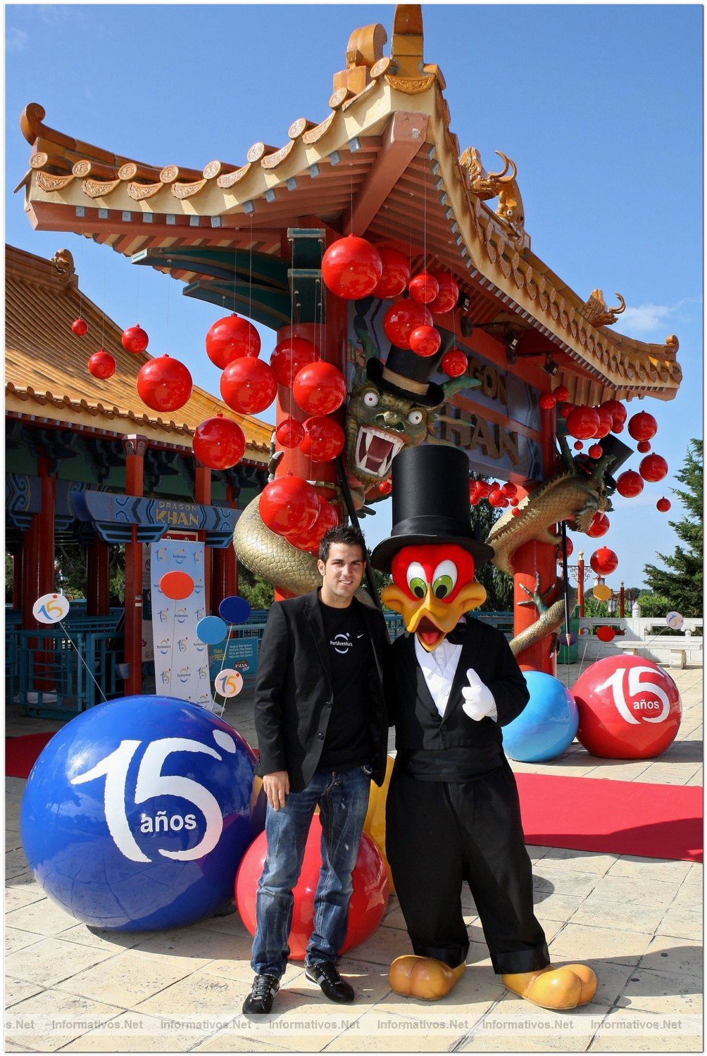 15 Aniversario de PortAventura: Cesc Fabregas y Woody