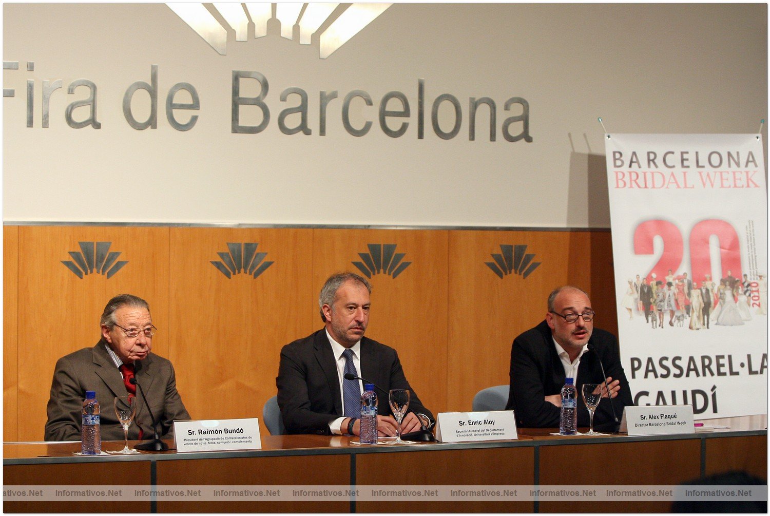 Rueda de Prensa Barcelona Bridal Week BBW010. Raimn Bund, Enric Aloy y Alex Flaqu