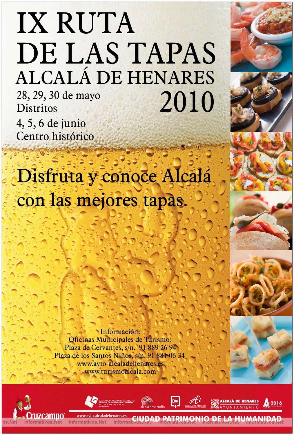 Cartel de la IX Edicin de La Feria de la Tapa en Alcal de Henares