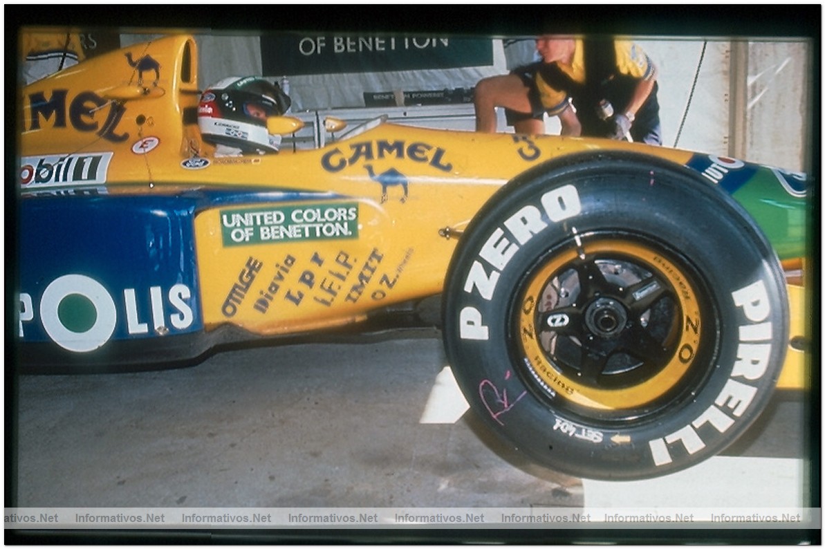 Pirelli  seleccionada proveedor único oficial de la Fórmula 1 entre 2011 y 2013: Imagen histórica de 1991