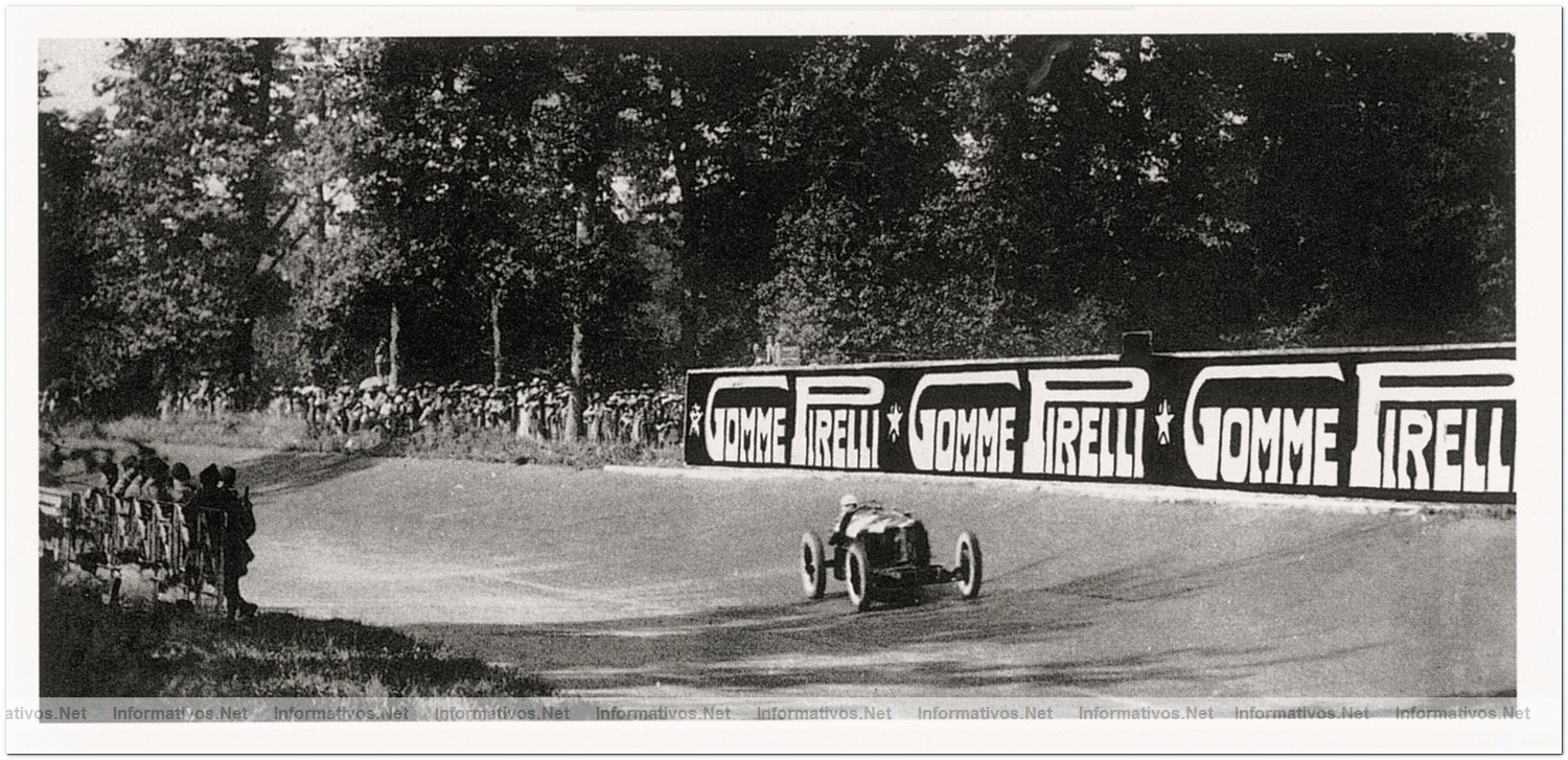 Pirelli  seleccionada proveedor único oficial de la Fórmula 1 entre 2011 y 2013: Imagen histórica de 1925