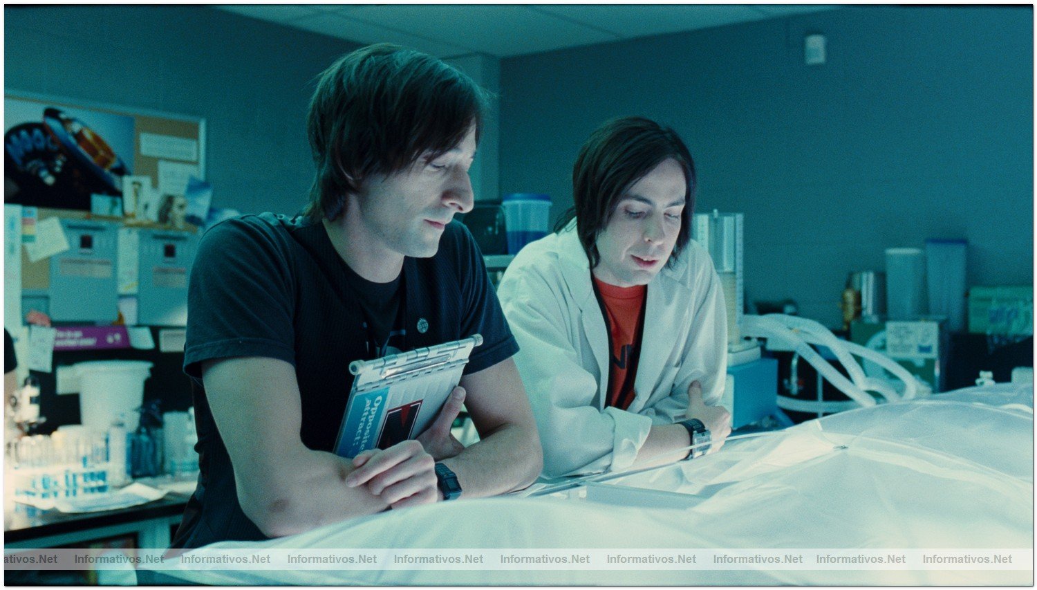 SPLICE. EXPERIMENTO MORTAL, EN CINES DESDE EL 30 DE JULIO 2010. Clive (Adrien Brody) y Gavin (Brandon McGibbon).