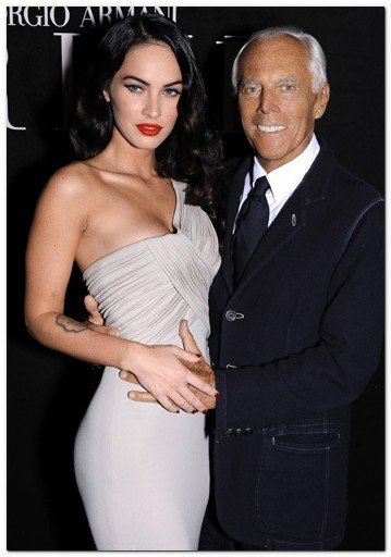 Megan Fox ser el nuevo rostro de Giorgio Armani cosmetics para Armani a partir de comienzos de Octubre 2010.