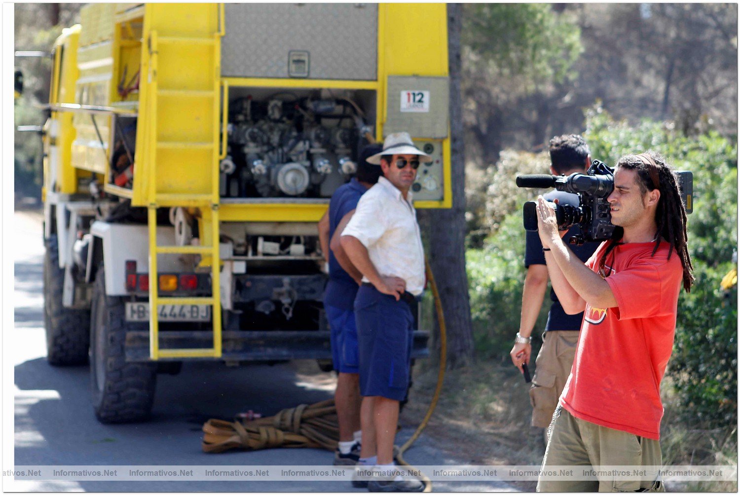 23 Agosto 2010.- Foto del incendio en Cala Benirras, Ibiza, donde han ardido 150 hectreas.