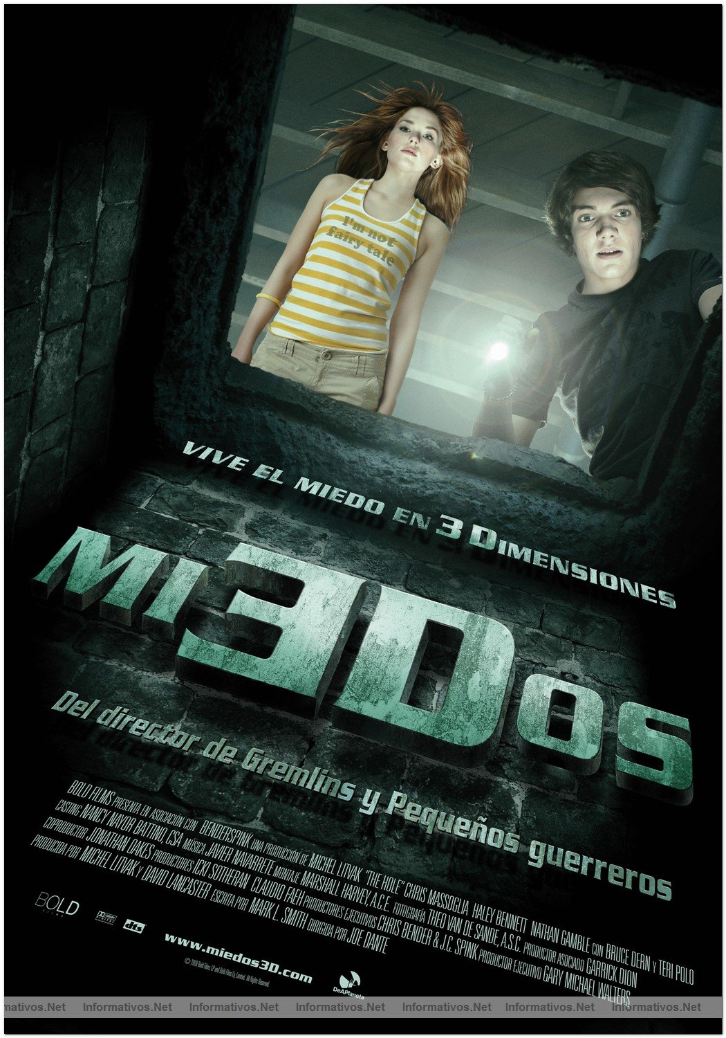 MIEDOS 3D: estreno 27 de Agosto de 2010