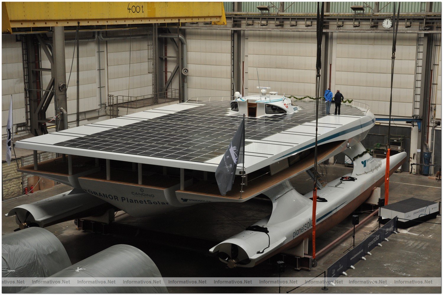 Botadura del MS TRANOR PlanetSolar, el mayor barco solar del mundo