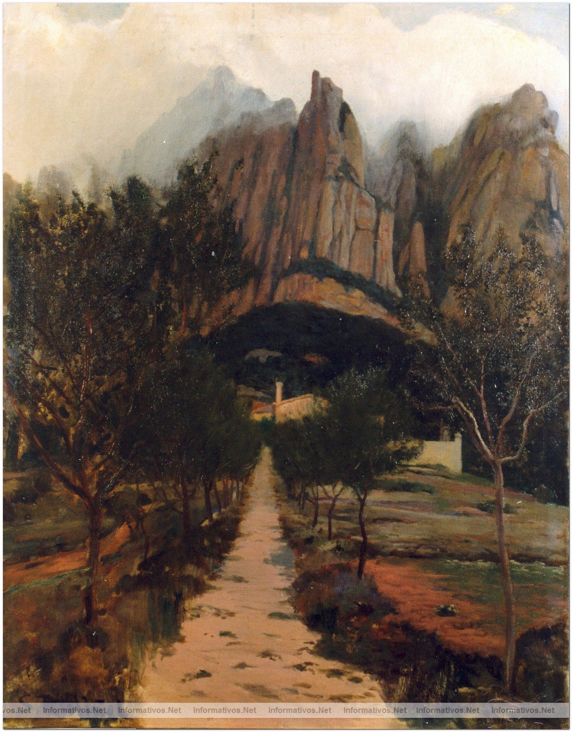 34 del Saln de Arte y Antigedades de Barcelona: 16-24 Octubre 2010. RUSIOL, Santiago. 1896. Montserrat. Cam de Santa Ceclia