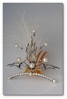 :: Pulse para Ampliar :: 34ª del Salón de Arte y Antigüedades de Barcelona: 16-24 Octubre 2010. Aigrette de oro y vistas de plata con diamantes y perlas finas. Francia, Siglo XIX.