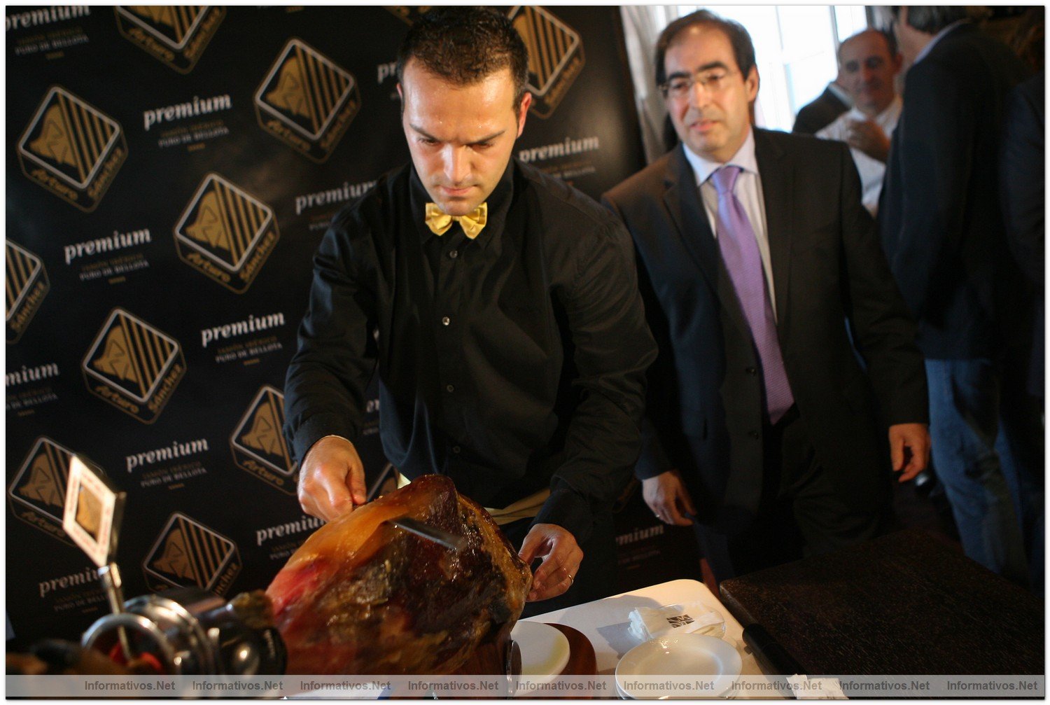 BCN07OCT010.- Presentacin del Jamn Ibrico Puro de Bellota Arturo Snchez Premium  Reserva de 2005