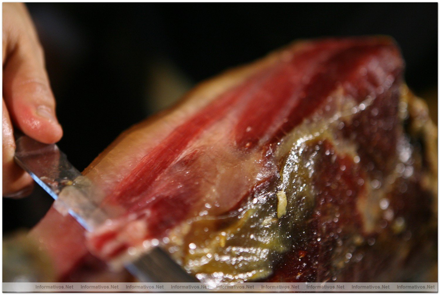 BCN07OCT010.- Presentacin del Jamn Ibrico Puro de Bellota Arturo Snchez Premium  Reserva de 2005