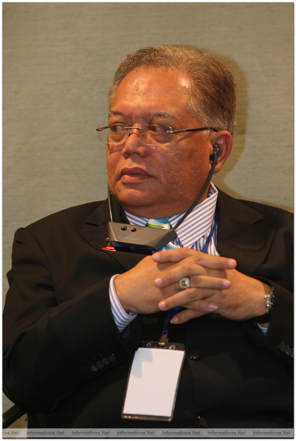 BCN13OCT010.- Presentación del patrimonio creativo del Estado de Terengganu (Malasia): Dato Mohamed Awang Tera, Presidente de Desarrollo Rural  de  empresarios y cooperativas del Estado de Terengganu