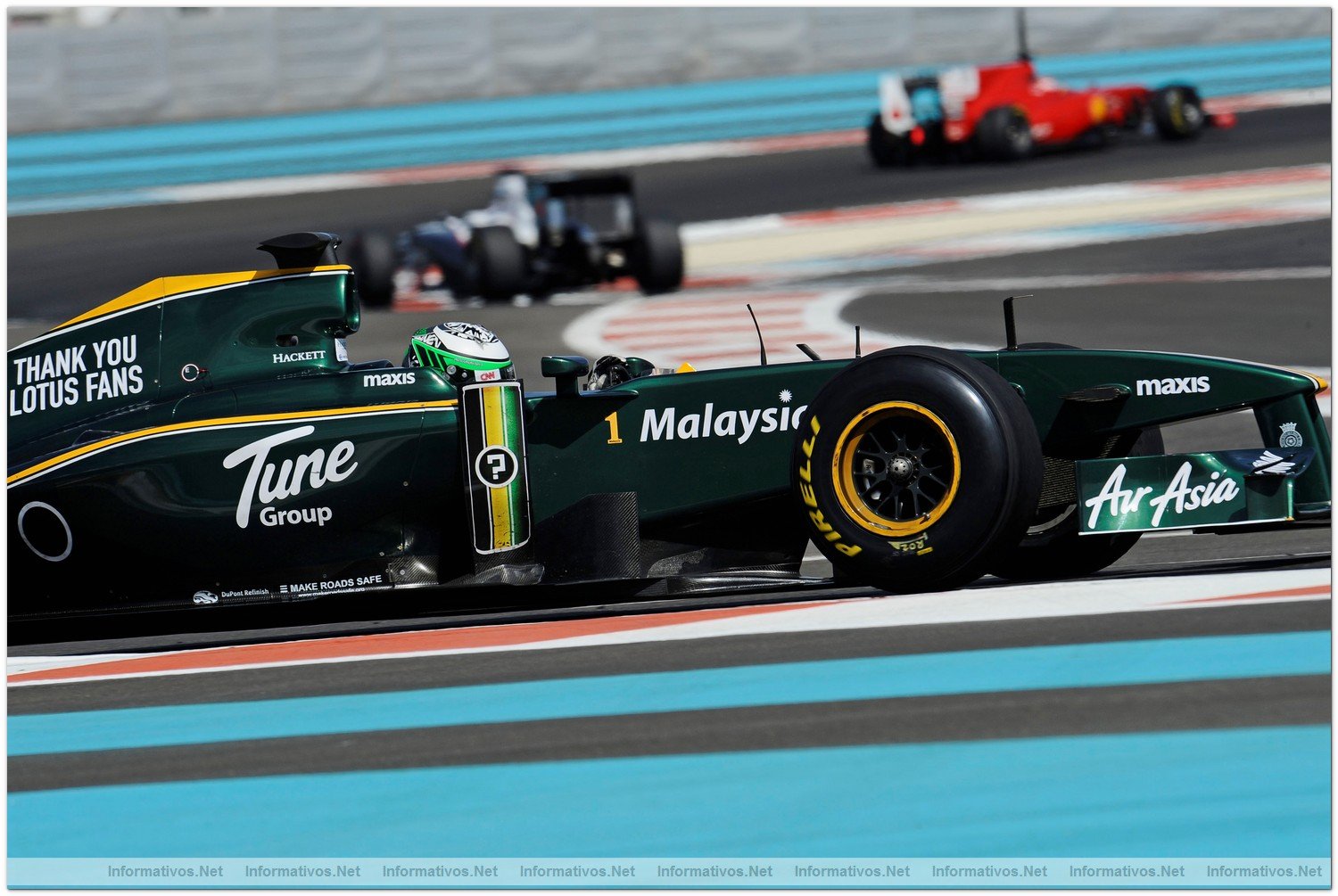 Abu Dhabi NOV010.- Primeros tests oficiales de las escuderas de F1 con los neumticos Pirelli