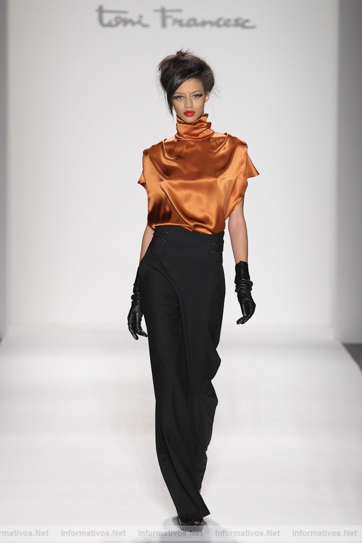 Toni Francesc presented the 2011 Fall Winter Collection in the Studio at the Fall Winter 2011 Mercedes Benz Fashion Week in Lincoln Center on February 12, 2011, entitled GARUD, a modern-day interpretation of the legendary Phoenix bird.
