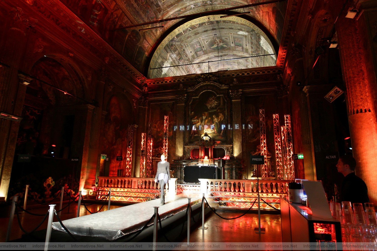 MILAN, ITALY - FEBRUARY 26:  A general view of atmosphere prior the Philipp Plein fashion show as part of Milan Fashion Week Womenswear Autumn/Winter 2011 on February 26, 2011 in Milan, Italy.  (Photo by Vittorio Zunino Celotto/Getty Images for Getty)