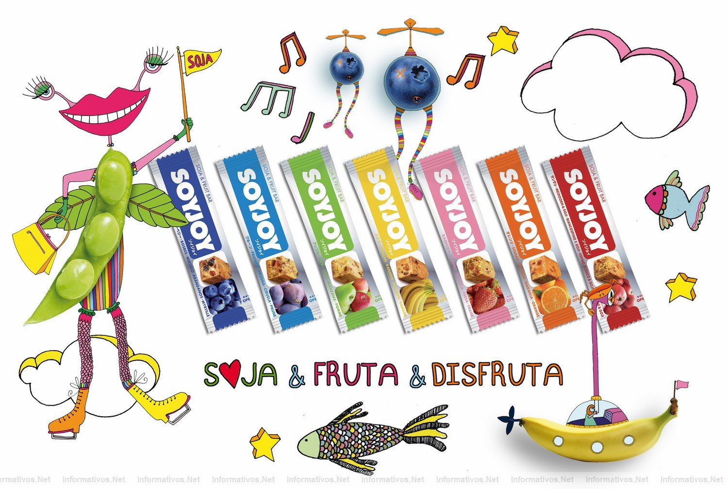 SoyJoy: todo lo bueno que te aporta la soja con la amplia variedad de los sabores de la fruta :)