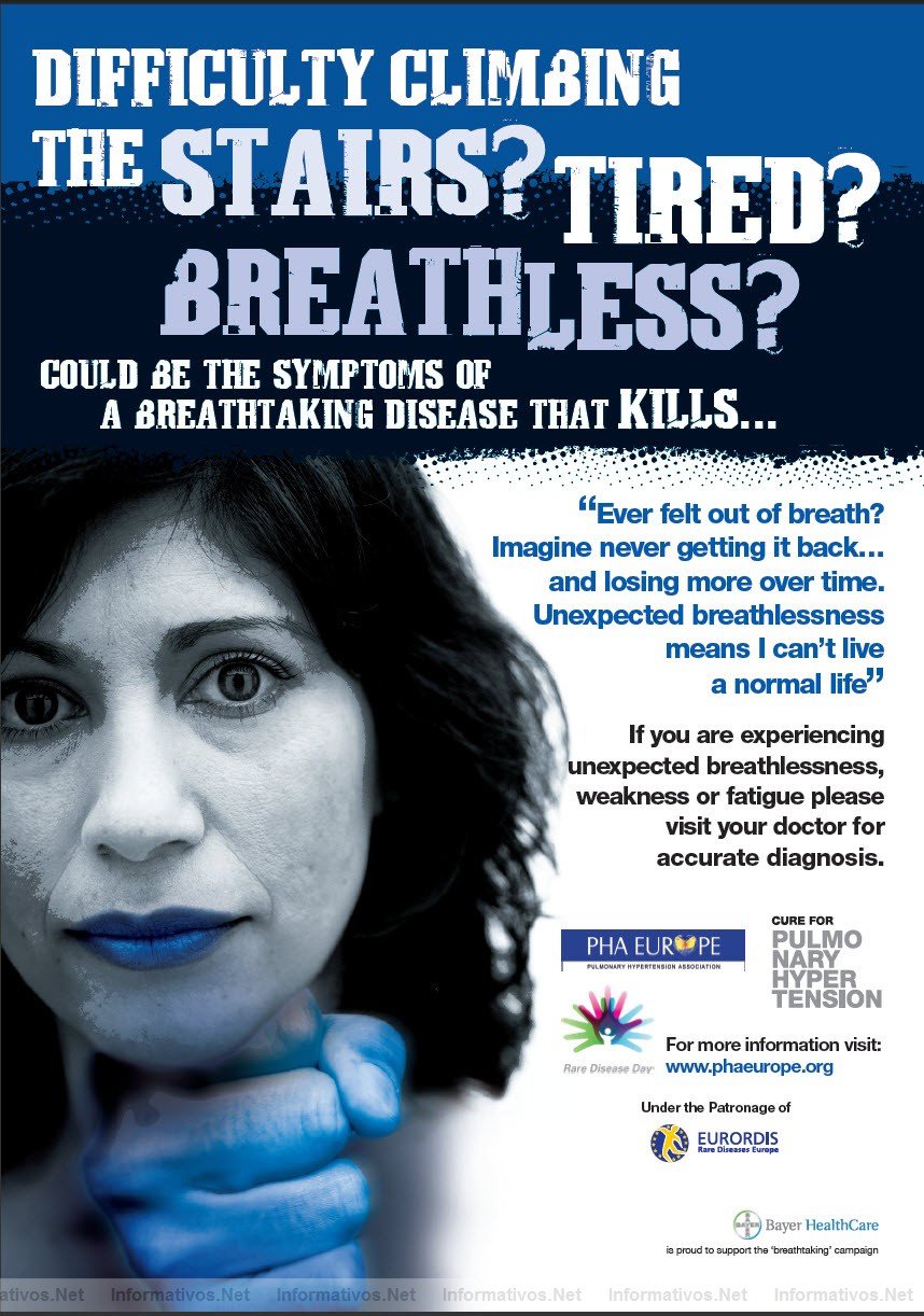 Campaa de la Hipertensin Pulmonar: 'Pulmonary Hypertension... A Breathtaking Disease' (enfermedad rara)