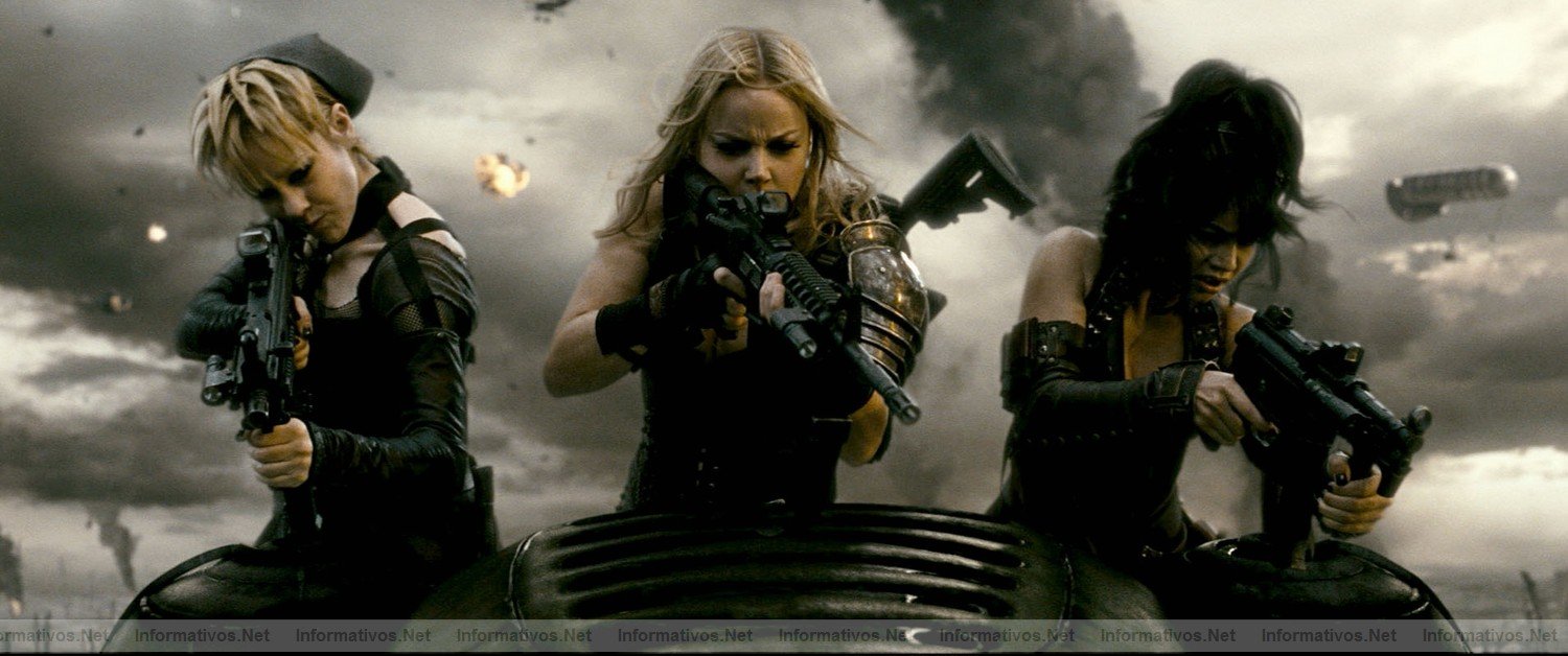 (L-r) JENA MALONE as Rocket, ABBIE CORNISH as Sweet Pea and VANESSA HUDGENS as Blondie in Warner Bros. Pictures and Legendary Pictures epic action fantasy SUCKER PUNCH, a Warner Bros. Pictures release.