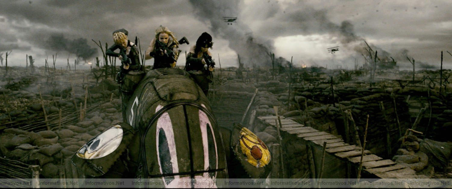 (L-r) JENA MALONE as Rocket, ABBIE CORNISH as Sweet Pea and VANESSA HUDGENS as Blondie in Warner Bros. Pictures and Legendary Pictures epic action fantasy SUCKER PUNCH, a Warner Bros. Pictures release.