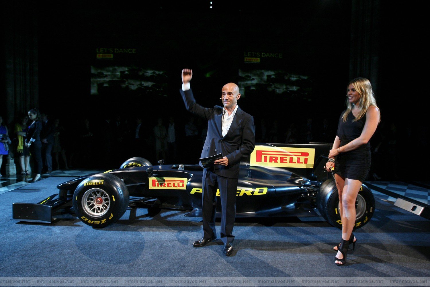 BCN19MAY011.- Fiesta Pirelli con motivo de la celebracin del Gran Premio de la F1 en Barcelona. Antonio Lobato y Nira Juanco