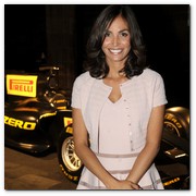 :: Pulse para Ampliar :: BCN19MAY011.- Fiesta Pirelli con motivo de la celebración del Gran Premio de la F1 en Barcelona. Inés Sastre