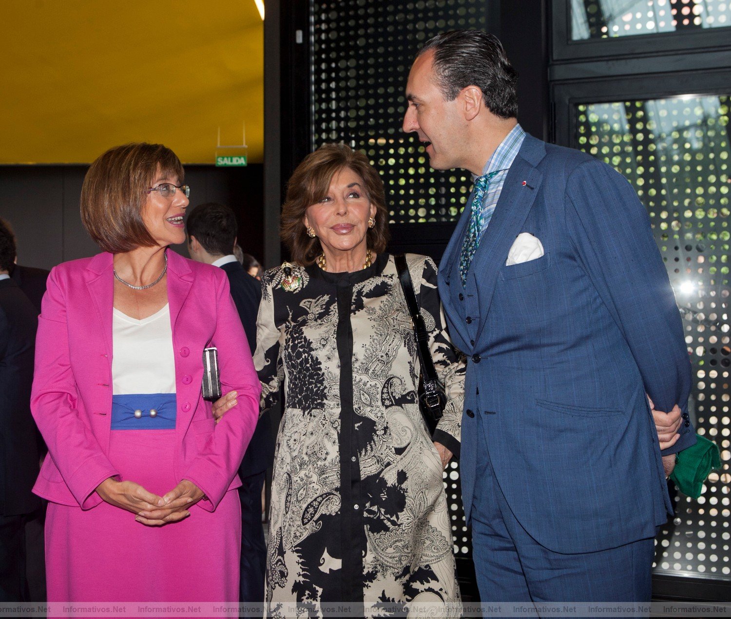 Getaria, 7 de junio de 2011. Inauguracin Cristobal Balenciaga Museoa: Blanca Urgell (Consejera de Cultura del Gobierno Vasco y Presidenta de la Fundacin Cristbal Balenciaga Fundazioa), Pilar Aresti y Jaime de Marichalar