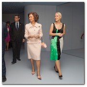 :: Pulse para Ampliar :: Getaria, 7 de junio de 2011. Inauguración Cristobal Balenciaga Museoa: la Presidenta del Parlamento Vasco, Arantza Quiroga, Patxi Lopez, SM la Reina, Miren Arzalluz