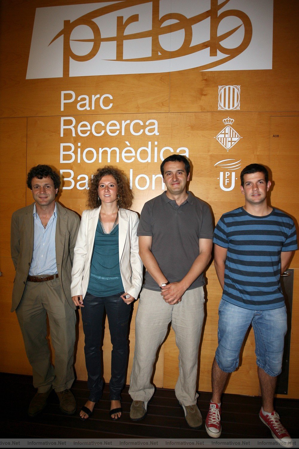 BCN06JUL011.- Entrega del Premio de Investigacin Fundacin Dr. Antonio Esteve al equipo de Rafael Maldonado que hall la conexin entre el cannabis y la amnesia. Rafael Maldonado, Emma Puighermanal, Andrs Ozaita y Arnau Busquets