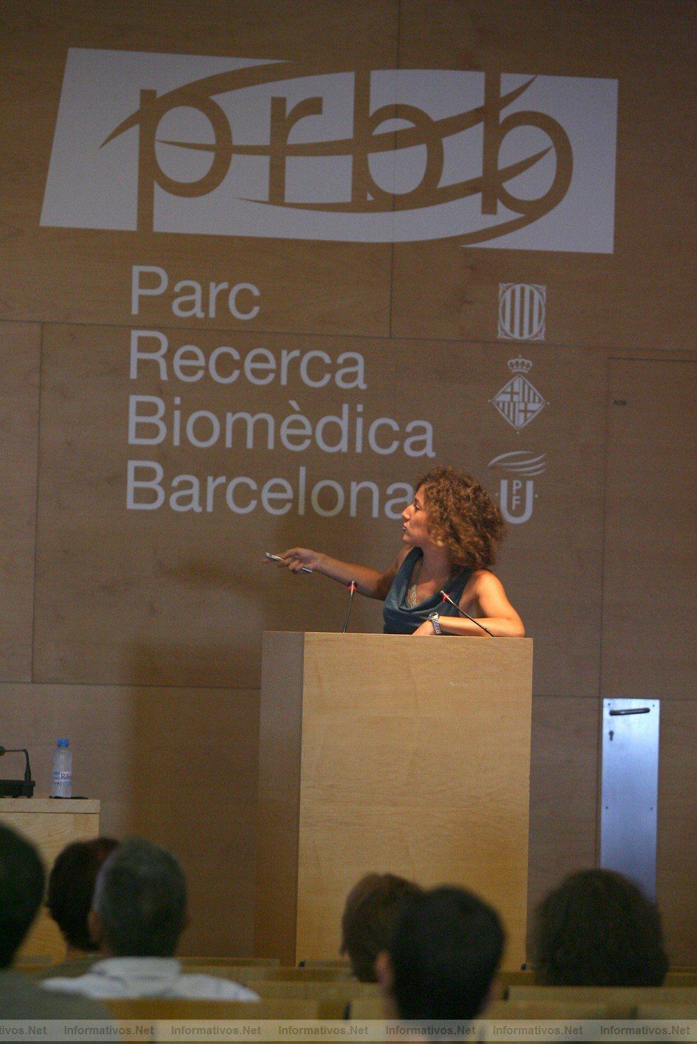 BCN06JUL011.- Entrega del Premio de Investigacin Fundacin Dr. Antonio Esteve al equipo de Rafael Maldonado que hall la conexin entre el cannabis y la amnesia. Momento de la ponencia de Emma Puighermanal