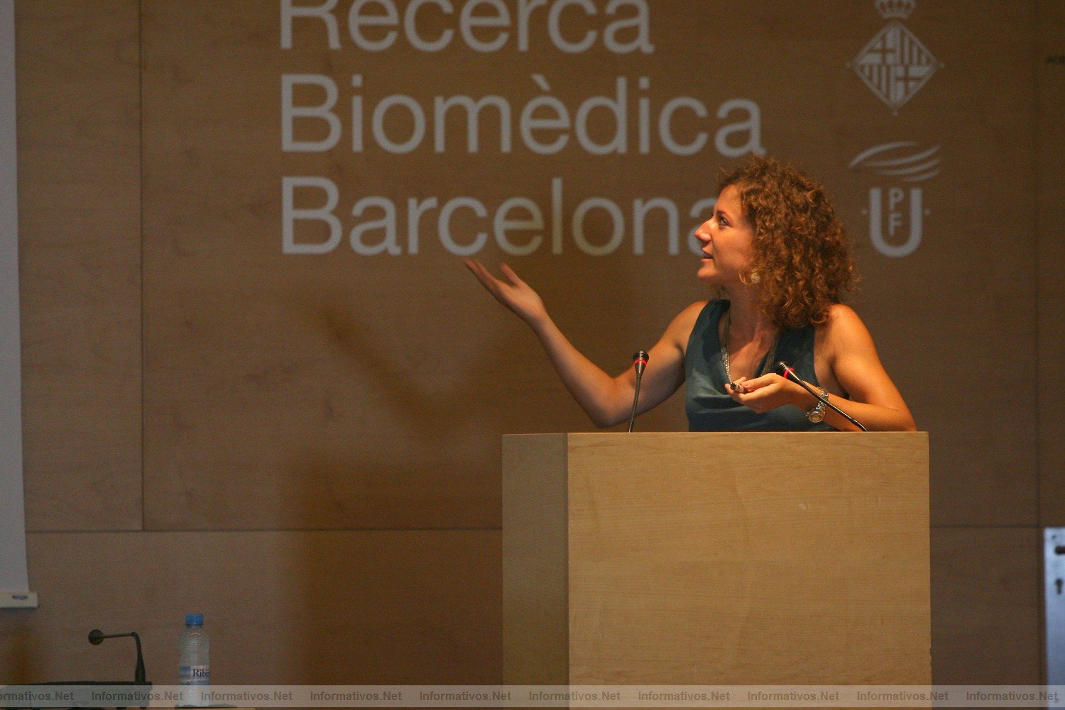 BCN06JUL011.- Entrega del Premio de Investigacin Fundacin Dr. Antonio Esteve al equipo de Rafael Maldonado que hall la conexin entre el cannabis y la amnesia. Momento de la ponencia de Emma Puighermanal