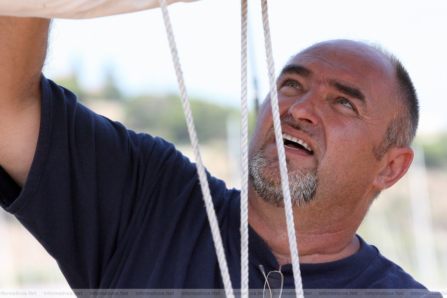 23JUL011, Arenys de Mar- Barcelona.- Bergantn Cyrano, buque escuela y, en poca estival, turismo naval. Entrevistamos a su capitn, Miguel Melero
