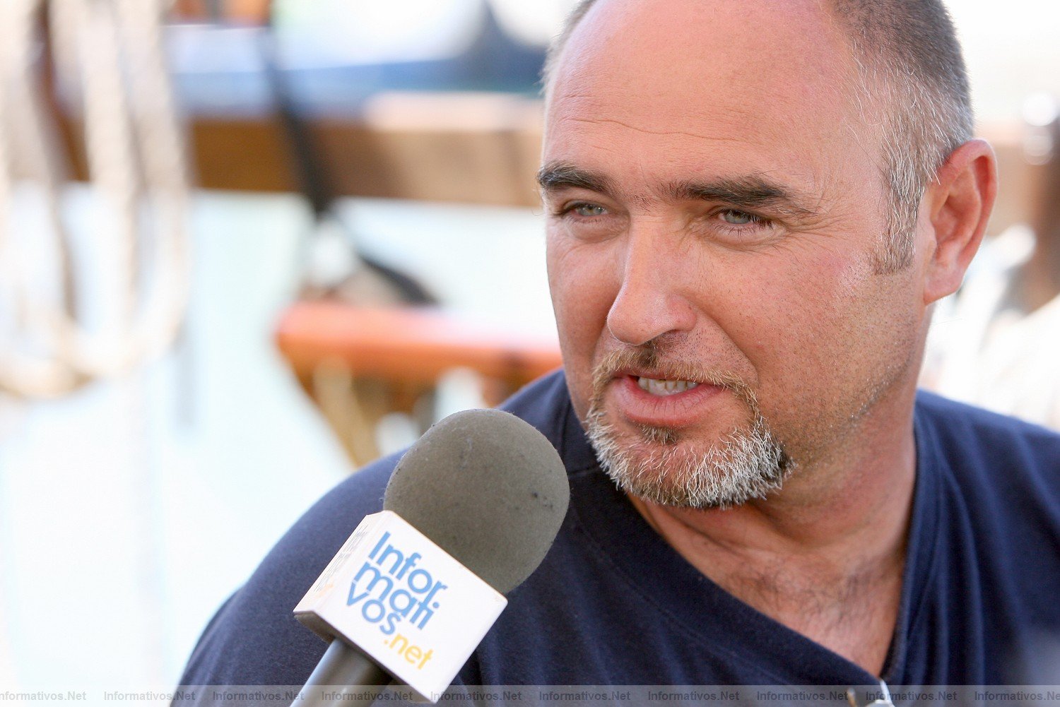 23JUL011, Arenys de Mar- Barcelona.- Bergantn Cyrano, buque escuela y, en poca estival, turismo naval. Entrevistamos a su capitn, Miguel Melero