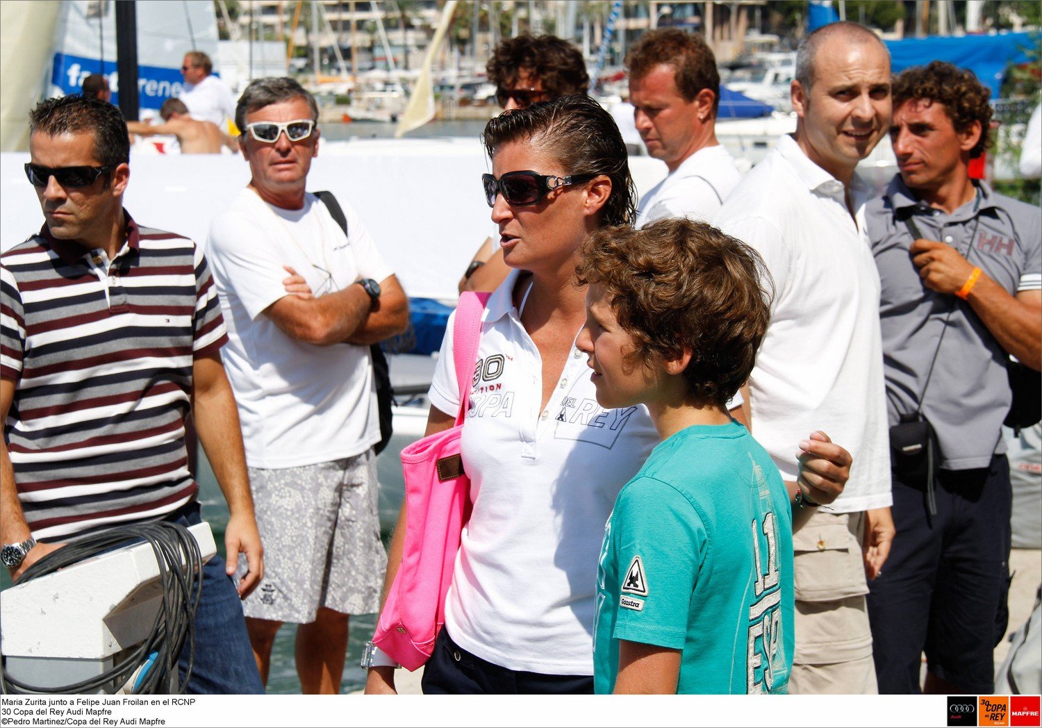 Maria Zurita junto a Felipe Juan Froilan en el RCNP