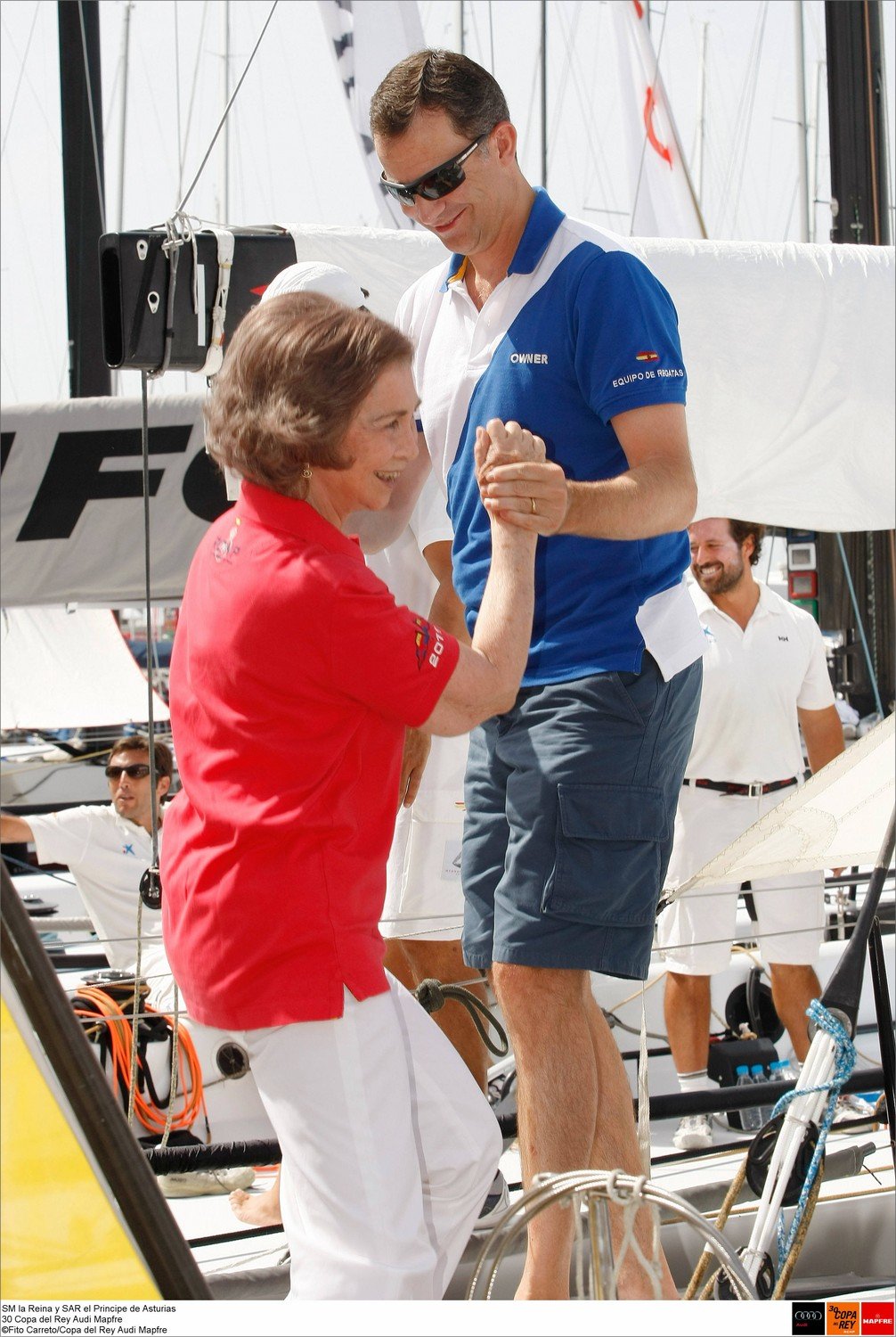 SM la Reina y SAR el Principe de Asturias