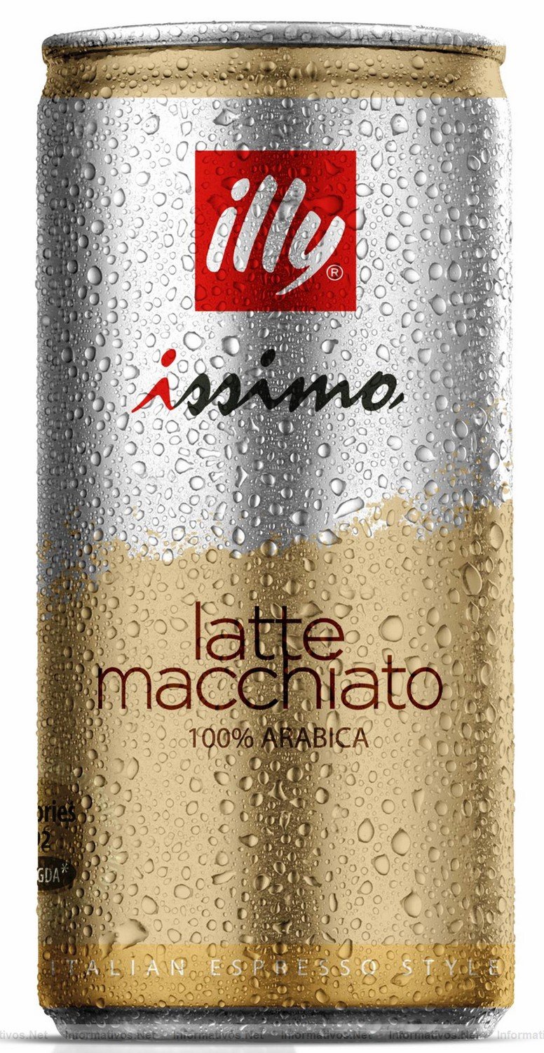 illy issimo Latte Macchiato, 200 ml. Ingredientes: Caf illy, leche entera, azcar, cacao, reguladores de acidez, agentes estabilizantes.