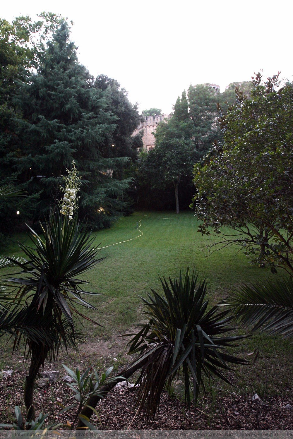 Canet de Mar, 20SAGO011.- XIII Festival Clsico del Castillo de Santa Florentina. Vistas del castillo desde el exterior.