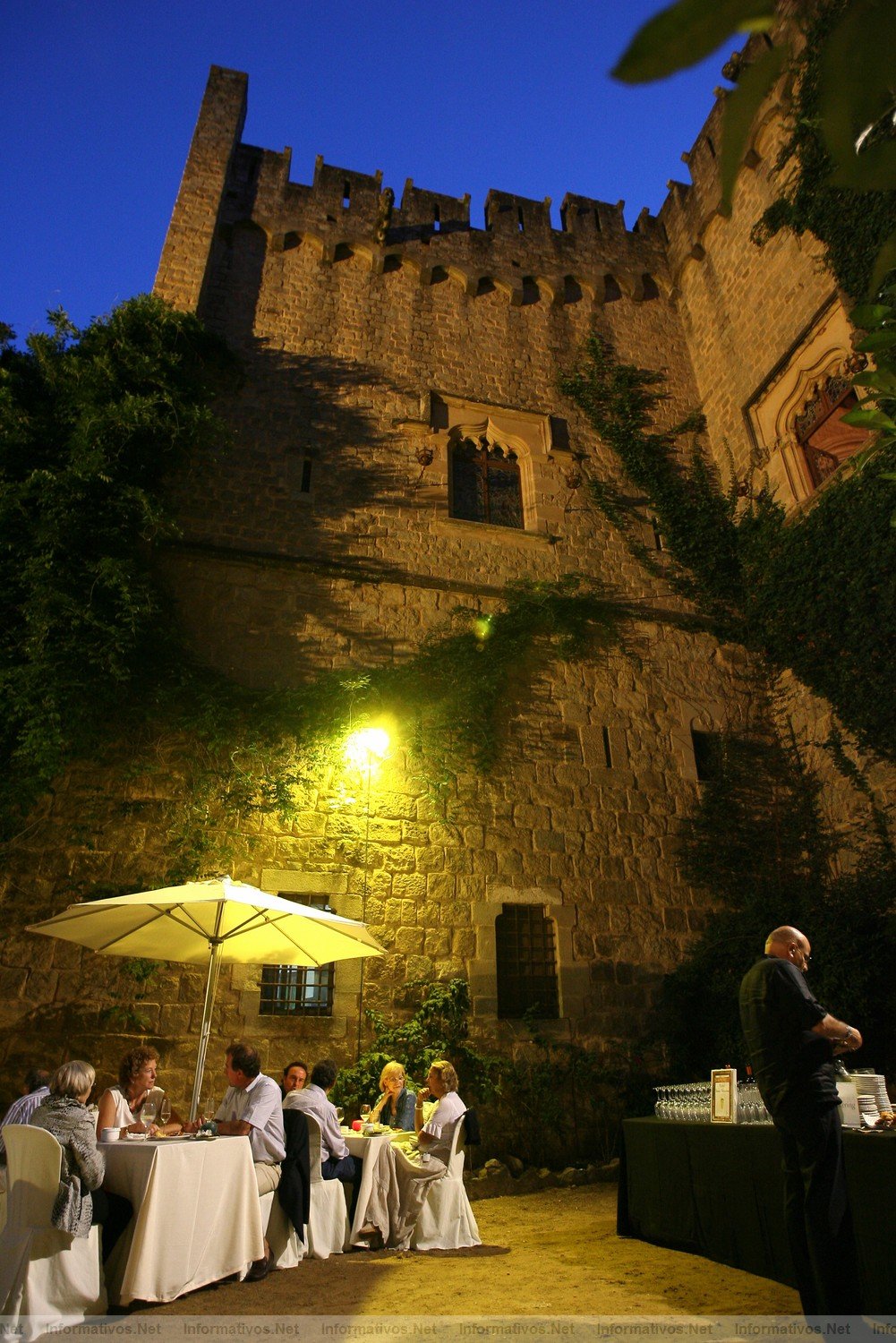 Canet de Mar, 20SAGO011.- XIII Festival Clsico del Castillo de Santa Florentina. Vistas del castillo desde el exterior.