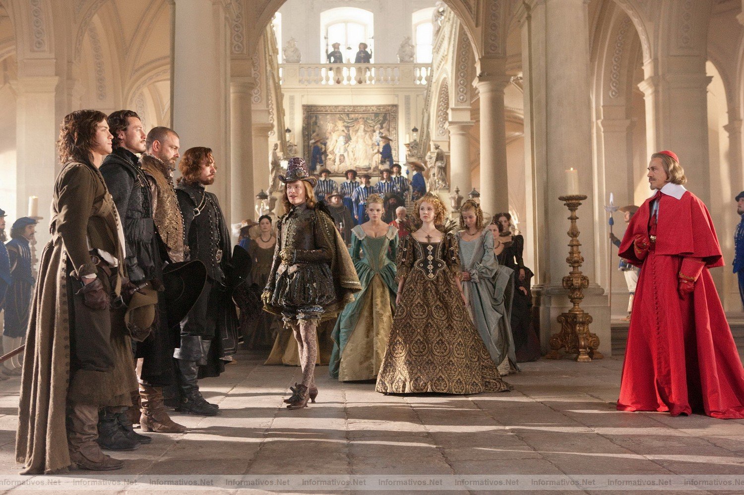 Los tres mosqueteros: estreno en España el 30 de Septiembre. (Primary Cast L-R) LOGAN LERMAN, LUKE EVANS, RAY STEVENSON, MATTHEW MACFADYEN, FREDDIE FOX, GABRIELLA WILDE, JUNO TEMPLE AND CHRISTOPH WALTZ star in THE THREE MUSKETEERS 3D. 