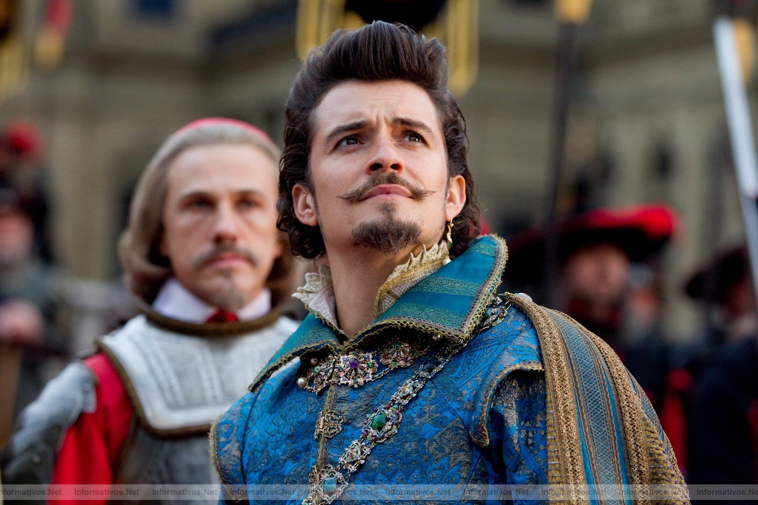 Los tres mosqueteros: estreno en España el 30 de Septiembre. (L-R) CHRISTOPH WALTZ and ORLANDO BLOOM star in THE THREE MUSKETEERS 3D. 