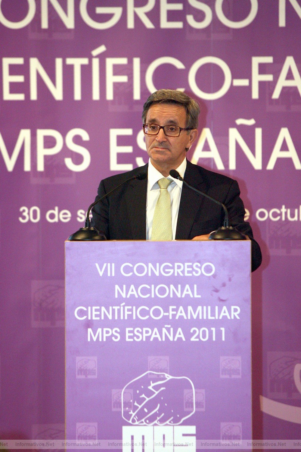 Bellaterra,BCN01OC011.- VII Congreso Nacional Científico-Familiar de MPS. Felipe Pétriz, Secretario de Estado para la Investigación 