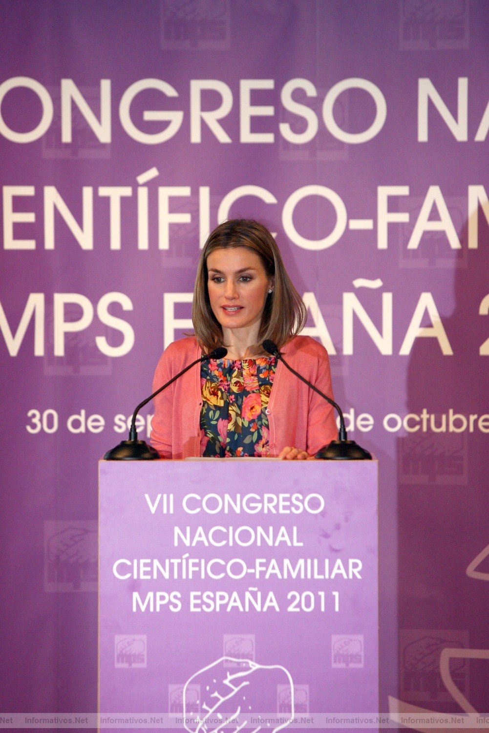 Bellaterra,BCN01OC011.- VII Congreso Nacional Científico-Familiar de MPS SAR Dña. Letizia Ortiz